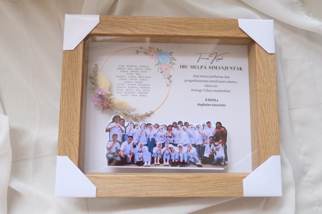 jual scrapebook frame perpisahan untuk guru