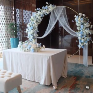 Sewa Backdrop Akad Nikah & Holy Matrimony | Dekorasi Wedding Ring Backdrop